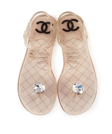 chanel velcro sandles|chanel transparent sandals.